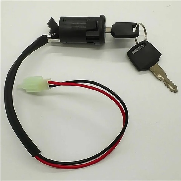 Ignition Key Switch Moped Electric Motorcycle 2 Wire On/Off  ATV Dirt Bike - Picture 2 of 5
